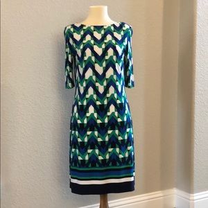 Geometric printed Eliza J dress
